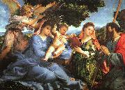 Lorenzo Lotto Madonna and Child with Saints Catherine and James Spain oil painting artist